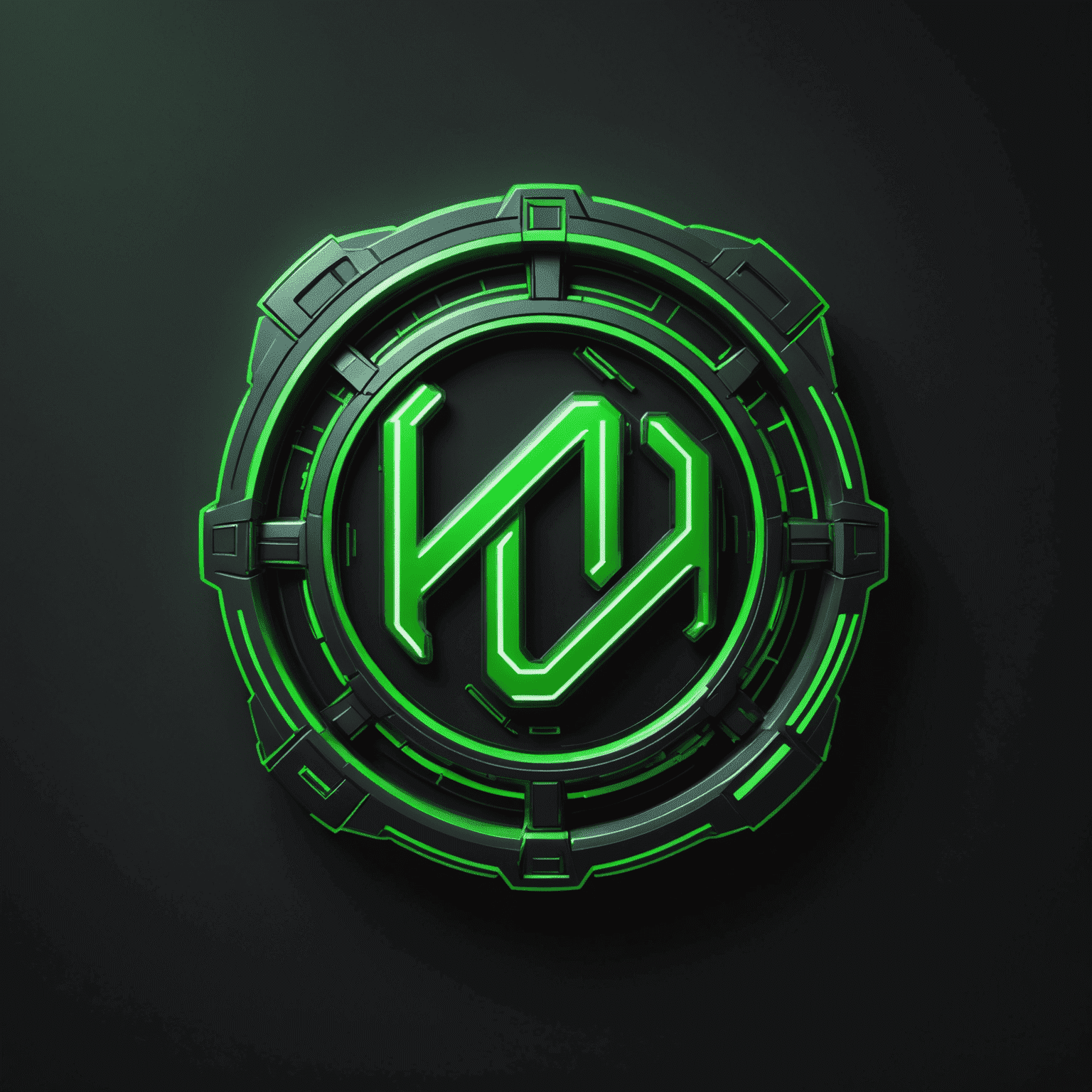 maspormenos logo - a futuristic, neon green tech-inspired design